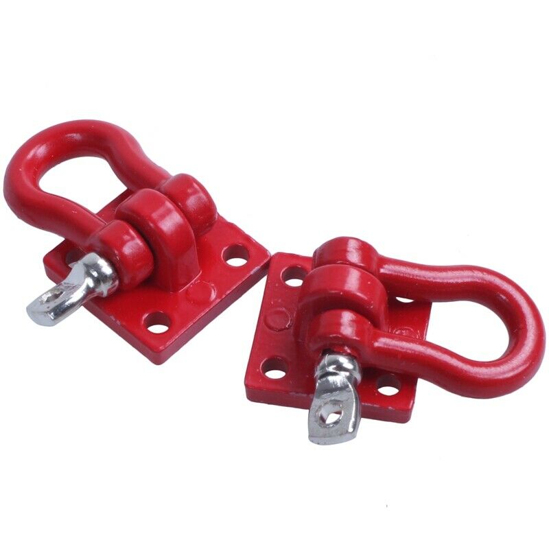 RC Rock Crawler Steel Tow Rope & Tow Hooks For 1/10 Climbing Car Trailer Pa Y3H4