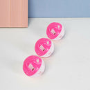 60pcs Interactive Pet Toys with Bell Cat Plastic Kitten Rattle Scratch Ball