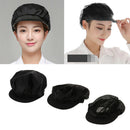 3Pcs Chef Hat Restaurant Kitchen Working Catering Elastic Cap Black