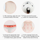 3 LED Photon Heating Facial Neck Massager Double Chin Wrinkles RemovalB Nw