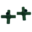 2pcs Green Plastic 16mm Greenhouse Pipe Fittings PVC Building Fittings 5L