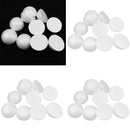 30Pc 10cm Half Round Sphere Ball Polystyrene Solid Foam Hemisphere DIY Decor