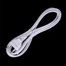 White 1.5m EU European 2-Prong Port AC Power Cord Cable For Router LCD TV M&O
