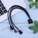 4pin IDE Molex to 3-Port 3Pin/4Pin Cooler Cooling Fan Splitter Power Cable