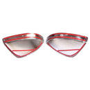 2Pcs Carbon Fiber Style Abs Plastic Side Rearview Mirror Cap Cover Trim For