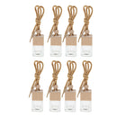 8 Pieces 6ML Car Hanging Perfume Bottle Essential Oil Vials Pendant Decor with