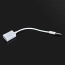 3.5mm Male AUX Car Audio Plug Jack To USB 2.0 Female Converter Cord MP3 Cable