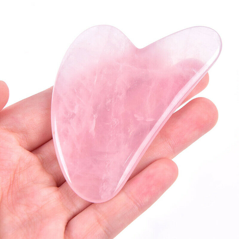1PC Natural Quartz Jade Guasha Board Scraper Tools Board Massager Tool RelaSEAU