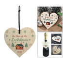 Heart Shape Wooden Crafts Christmas Hanging Ornament DIY Wooden Crafts Projects