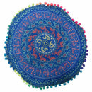 Stylish Large Mandala Floor Pillows Case Round Bohemian Meditation Cushion  F8T8