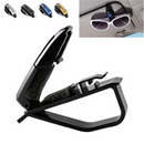 Sunglasses Holder Sun Visor Card Ticket Pen Clip Organizer Car Vehicle Accessory