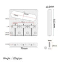 3 Tl Saddle Ashtray Saddle Bridge with Screws for Fender Telecaster Tele El