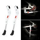 2x Aluminum Bicycle Kickstands Single-Side Stand for 22-27'' Mountain Bike