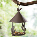 Bird Feeder Bird Outdoor Iron Rainproof Windproof Hanging Style Feeder for