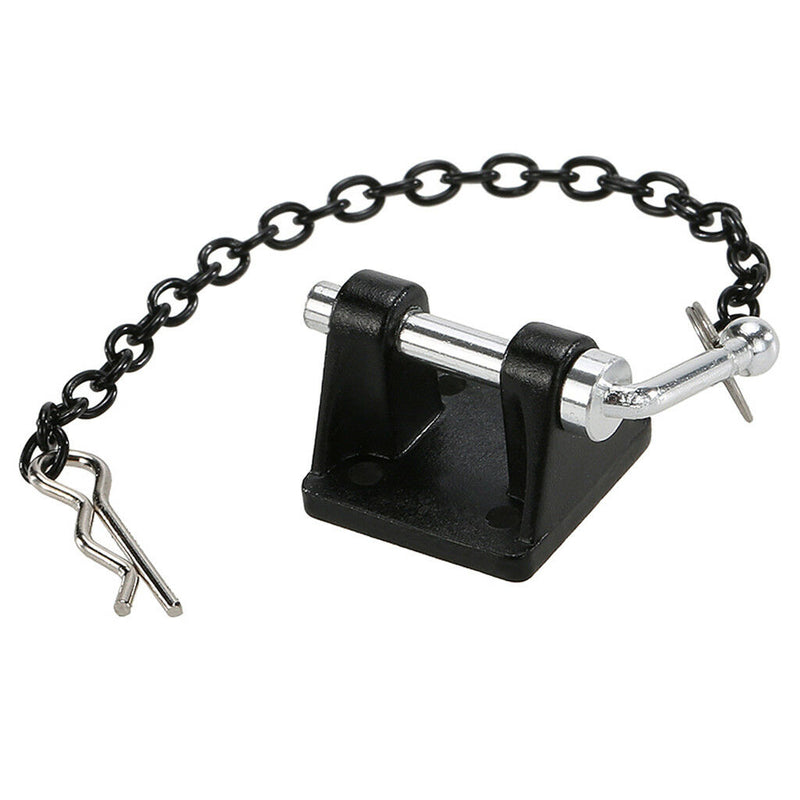 Tow Winch Hook Trailer Chain Shackle fr RC 1/10 Axial Scx10 D90 D110 TF2 Car