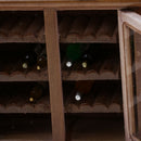 Modern 1/12 Scale Cabinet with Doors + Wine Rack + Wine Glasses Cups Set for