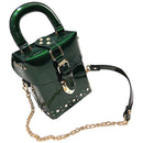 Diamond Box Handbags Mini Crossbody Bag For Women Messenger Bags(Green) I2H7