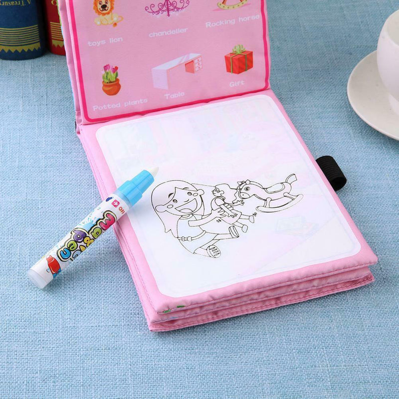 Reusable Kids Painting Magic Doodle Water Drawing Book Water Coloring Book