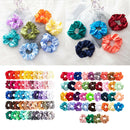 40pcs Silk Hair Scrunchies Ponytail Holder Elastic Bobbles Hair Ties Bands