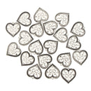 20PCS Heart Charms Pendants for Crafting Jewelry Making Findings Accessories