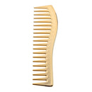 Electroplating Hairdressing Comb Hair Brush Large Wide Tooth Combs (Yellow) A