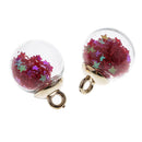 20x Mixed Accessories Glass Ball Charm Beaded Pendant DIY Jewelry Craft Gift