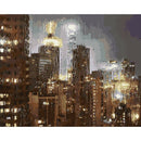 Painting By Numbers Kit DIY Rain City Canvas Oil Wall Art Picture Crafts