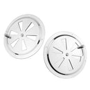 Stainless Steel Marine Round Louver Air Vent Ventilation Gille w/ Side Knob