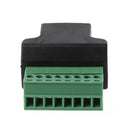 Ethernet RJ45 Female To Screw Terminal 8 Pin CCTV Digital DVR Adapter Co USU