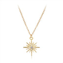 Elegant Rhinestone Star Statement Necklace Female Clavicle Chain Jewelry A