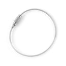 5pcs Stainless Steel Wire Rope Keychain Key Ring Cable For Outdoor Hiking Sports