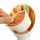 Self Stand 2 in 1 French Fry Cone with Dipping Cup Potato Tool Tableware Fr