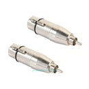 2pcs 3 Pin XLR Female to RCA Male Plug Audio Cable Cord Microphone Mic Adapter