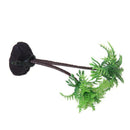 Plastic Aquarium Plant Fishs Tank The Coconut Tree Decorations Ornament 10cm