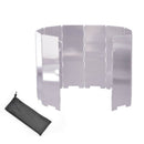 10 plates Fold Camping Cooker Gas Stove Wind Shield Screen Foldable Outdoor ME