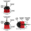 6 Pcs /Set Power Scrubber Brush Drill Brush Clean For Bathroom Surfaces Tub