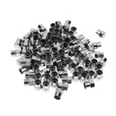 100pcs Chrome Plated Plastic Wheel Tire Valve Stem Caps for Schrader Valves A