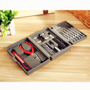 1Set 24PCS Home Multi-function Toolbox Hardware Portfolio Kit Boxed Square Tool