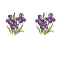 Set Of 2 Flower - Stamped Cross Stitch Kit Embroidery Package For Beginners
