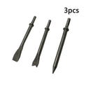 3pcs Repair Car Tire Scraper Hex Handle Gas Shovel Head Flat 45 Steel ICD