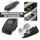 1 Pair Car Electric Window Control Power Switch Push Button Covers For Merc