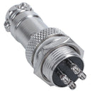 M16 4Pins 400V Screw Type Electrical Aviation Plug Socket Connector K3T2