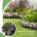 Garden Support Stake, 2-Pack Half Round Metal Garden Plant Supports, Garden