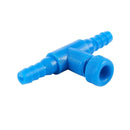 10 Pieces Plastic Aquarium Fish Tank 2 Way Air Pump Control Valves, Blue