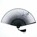 Fan Butterflies Lily Flowers Pattern Wedding Gift F1A7
