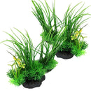 Green Artificial Plastic Grass Water Plant Fish Tank Ornament Aquarium Decor Top