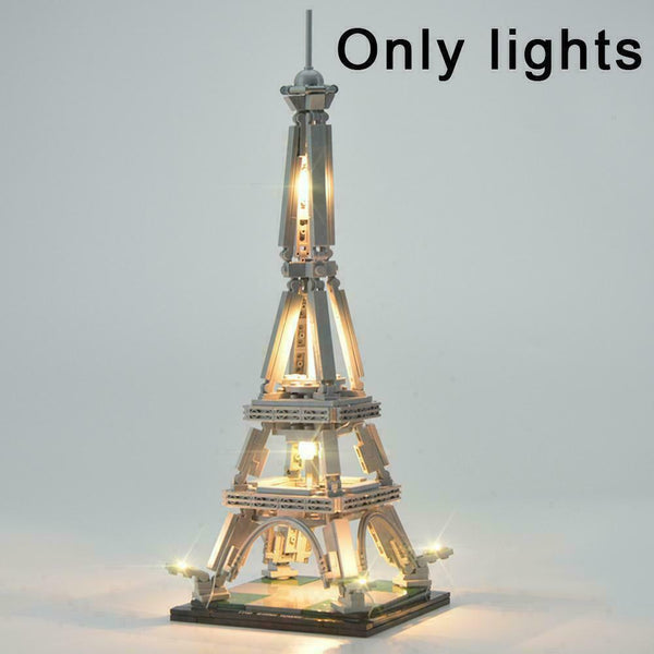 For LEGO Architecture 21019 France Eiffel Tower LED ABS Lamps Kits Set Ligh F9Z8