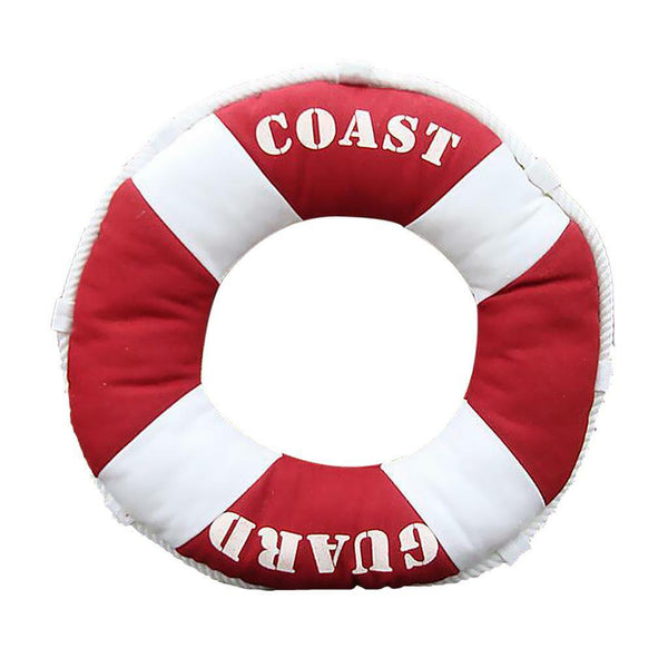 40cm Excellent Texture Cotton Life Buoy Coast Guard Soft Pillow Cushion Red