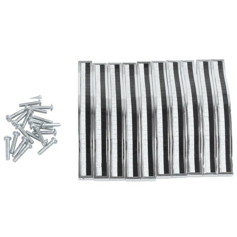 10 x Crystal Furniture Handle Bar Grip Handle Kitchen Cabinet Drawer Door H M1Y2