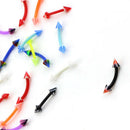 20Pcs Curved Barbell Eyebrow Rings Bar Tragus Ear Stud Helix Piercing Jewe OZ